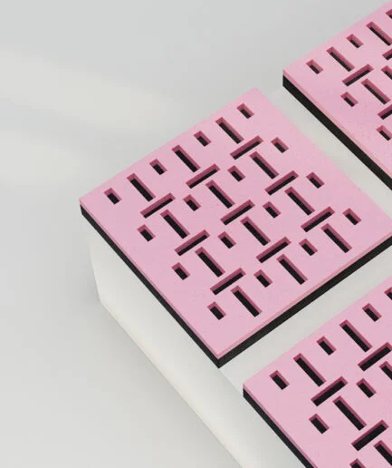 Grid Weave Dual PET Acoustic Square 9mm