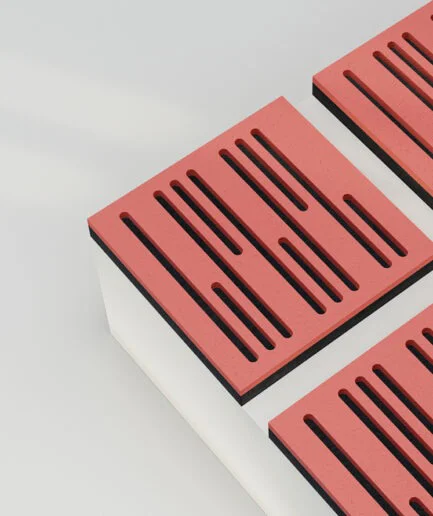 Strip Dual PET Acoustic Square 9mm