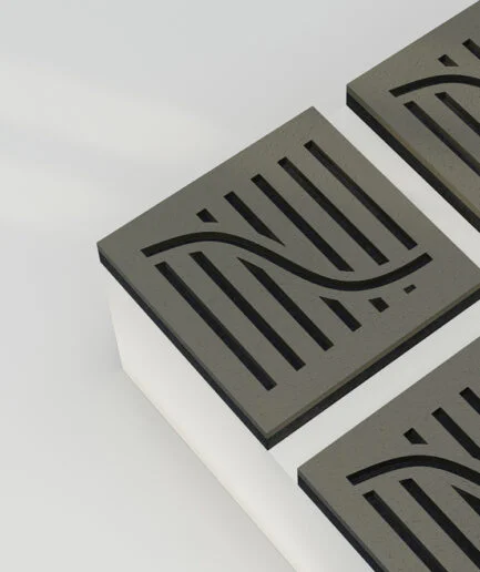 Wave Line Dual PET Acoustic Square 9mm