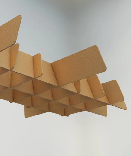 Offset Lattice Ceiling Cloud