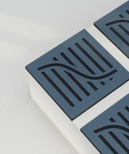 Wave Line Dual PET Acoustic Square 3mm